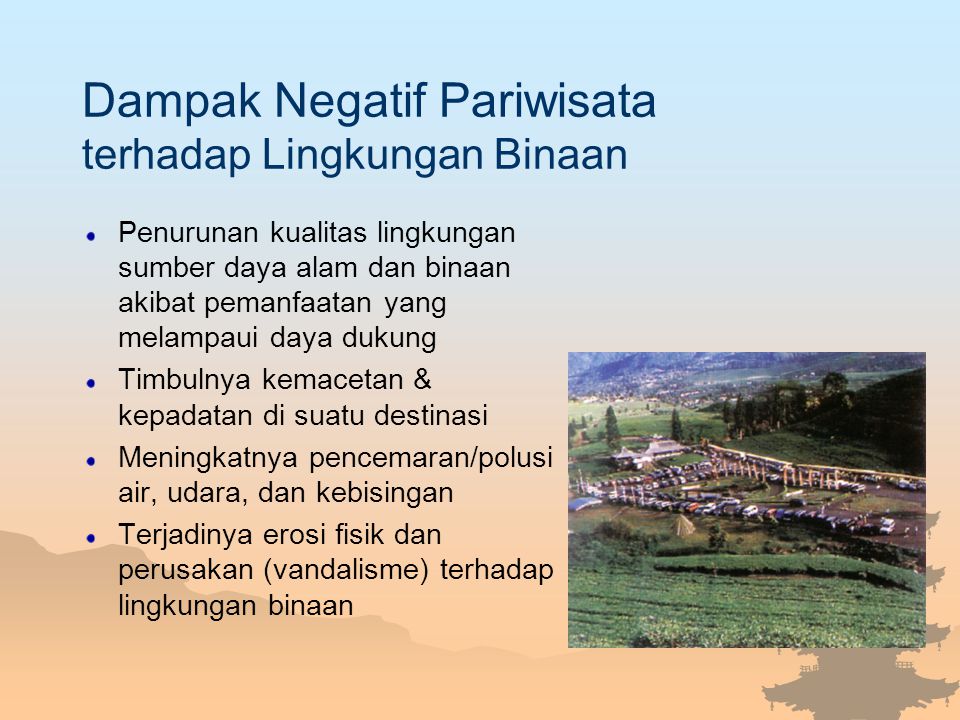 Dampak Pariwisata Dan Lingkungan Binaan - Ppt Download