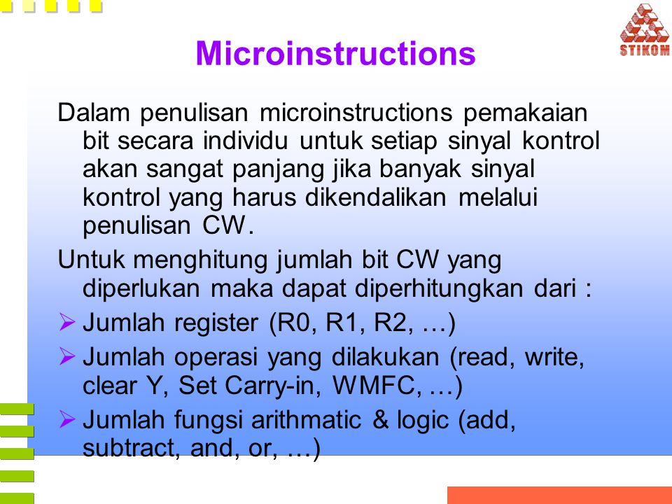 Microinstructions
