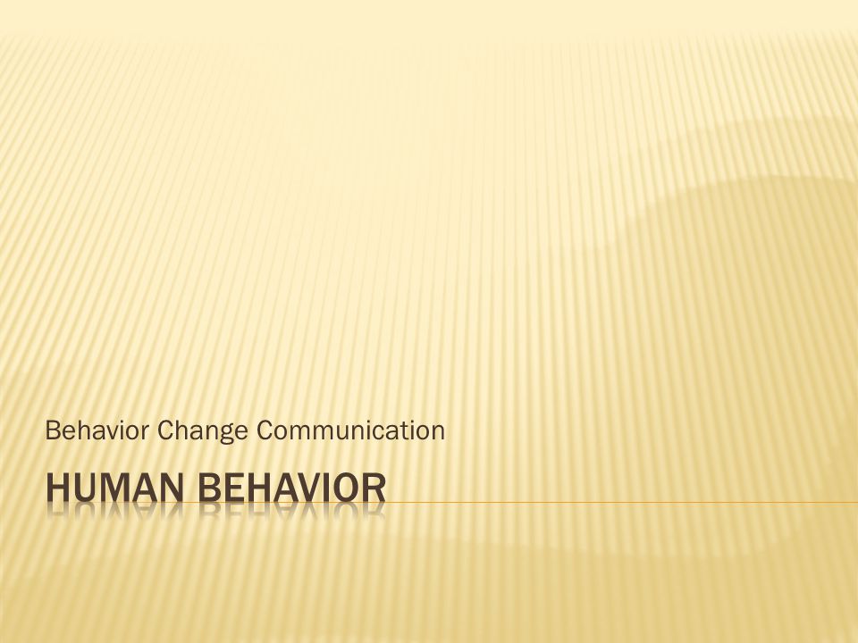 Behavior Change Communication