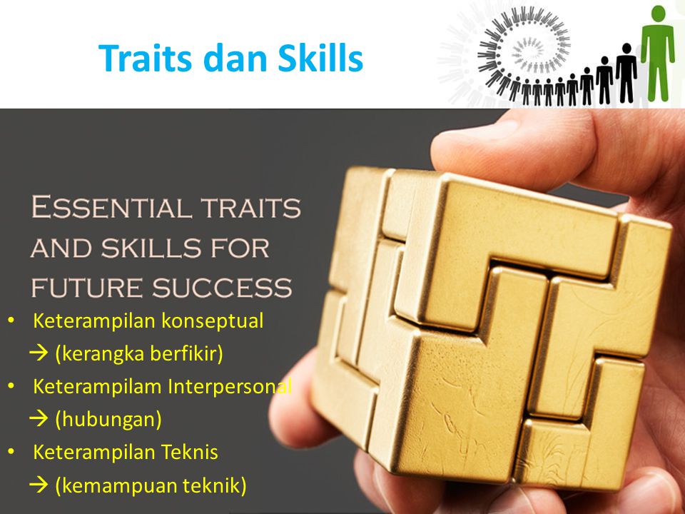 Traits dan Skills Keterampilan konseptual  (kerangka berfikir)