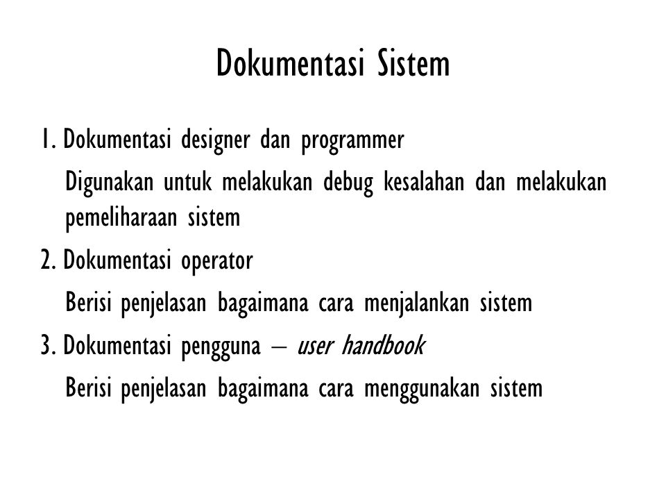 Dokumentasi Sistem