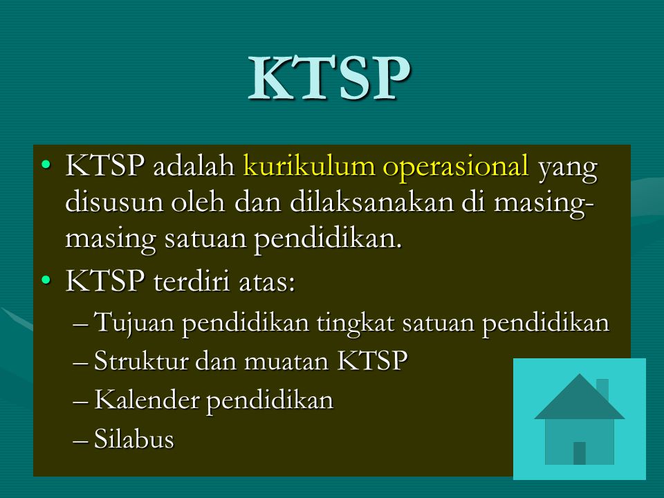 KTSP KTSP adalah kurikulum operasional yang disusun oleh dan dilaksanakan di masing-masing satuan pendidikan.