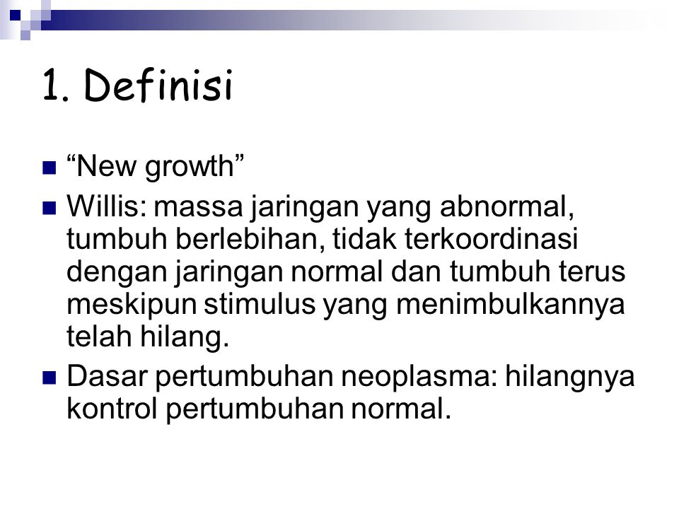 1. Definisi New growth