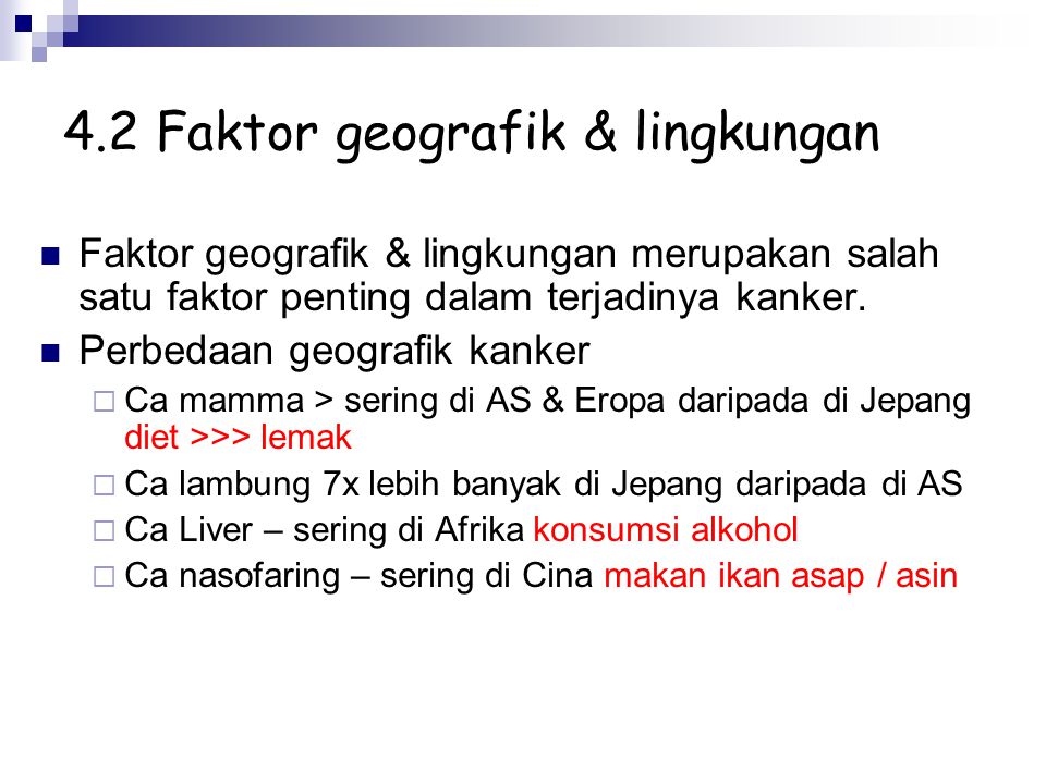 4.2 Faktor geografik & lingkungan