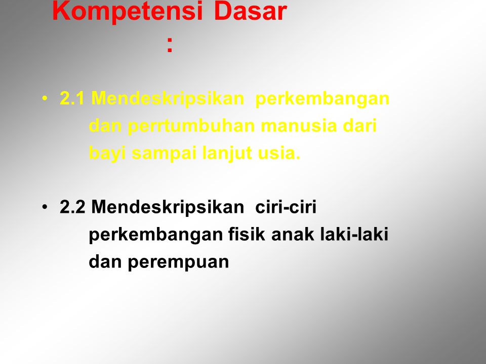 Pertumbuhan Dan Perkembangan Manusia Dari Bayi Hingga Lanjut Usia