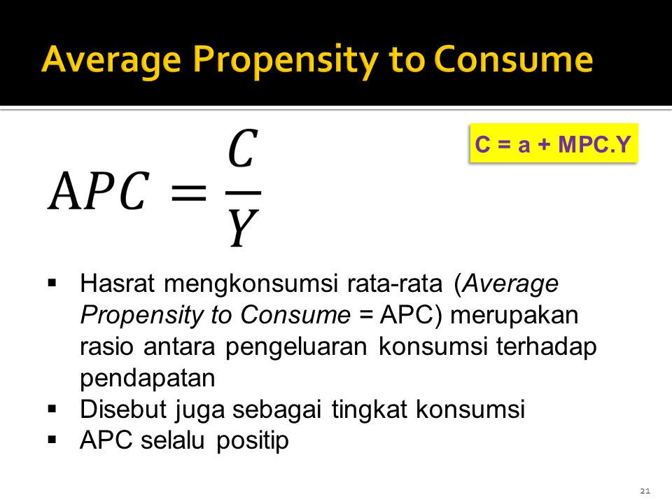 Average Propensity to Consume