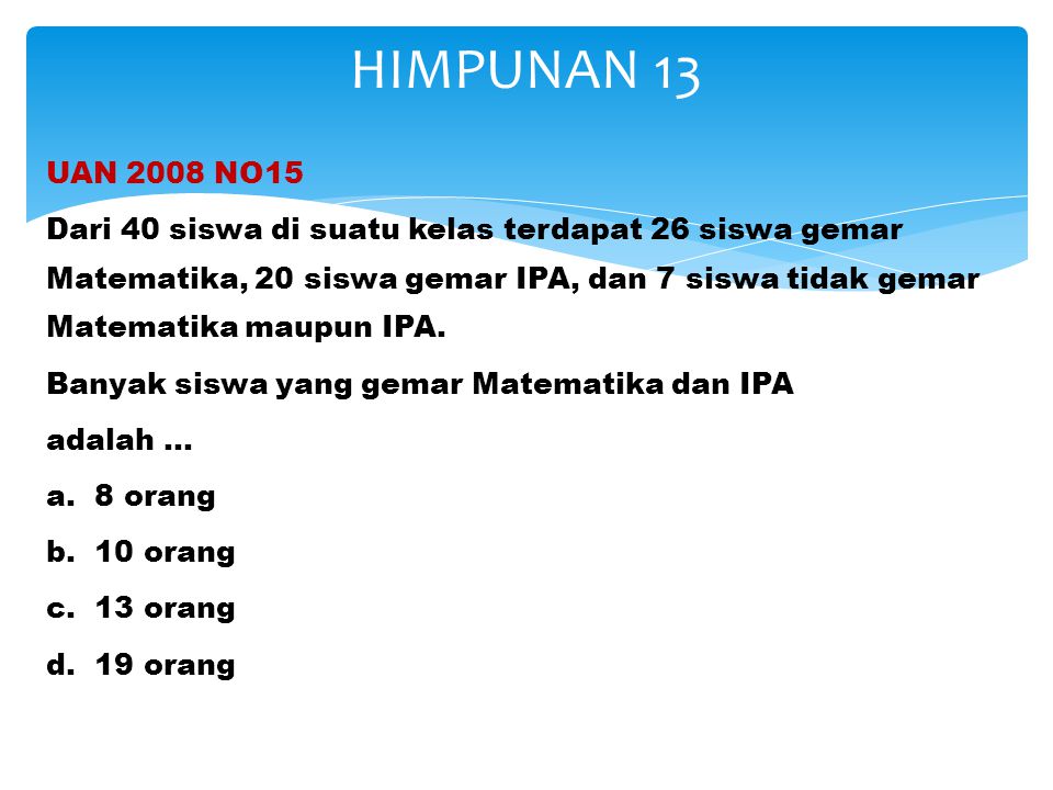 HIMPUNAN 13
