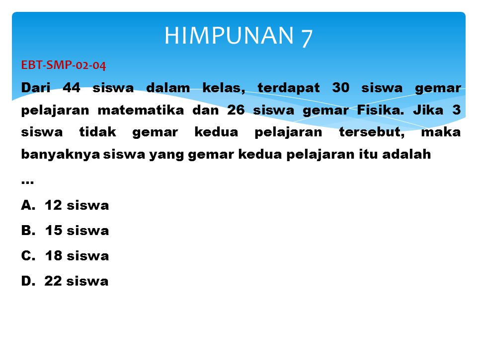 HIMPUNAN 7