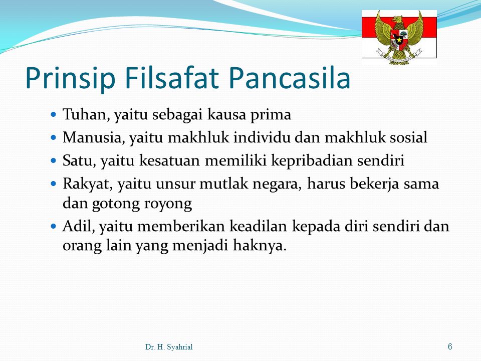 Prinsip Filsafat Pancasila