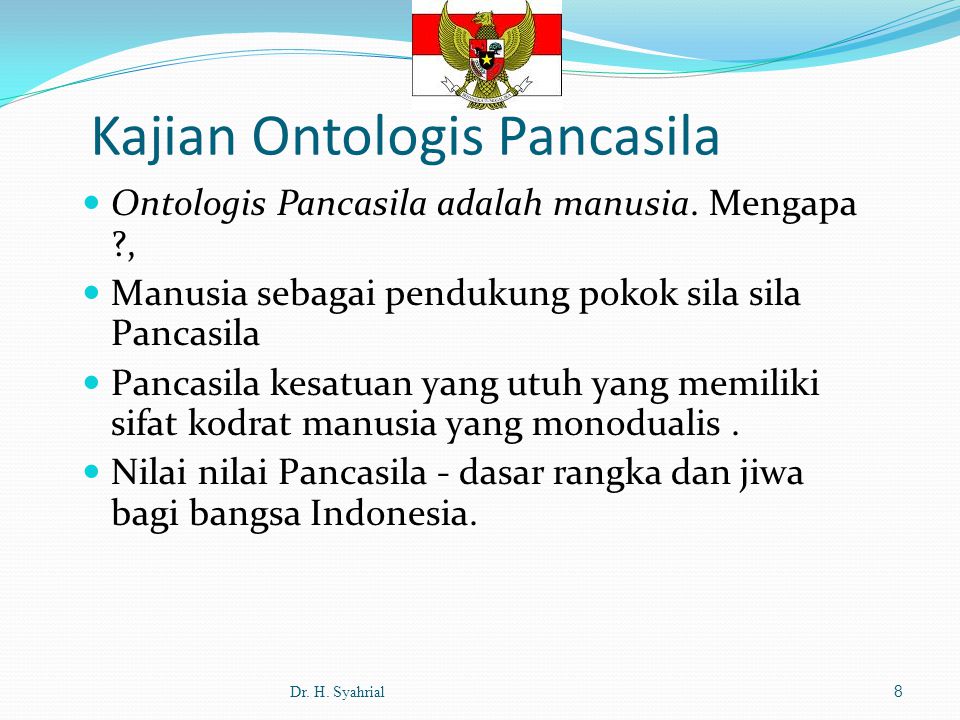 Kajian Ontologis Pancasila