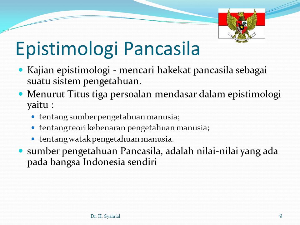 Epistimologi Pancasila