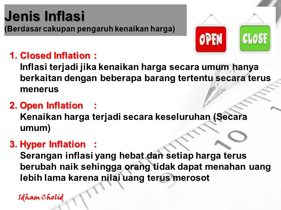 Jenis Inflasi (Berdasar cakupan pengaruh kenaikan harga)