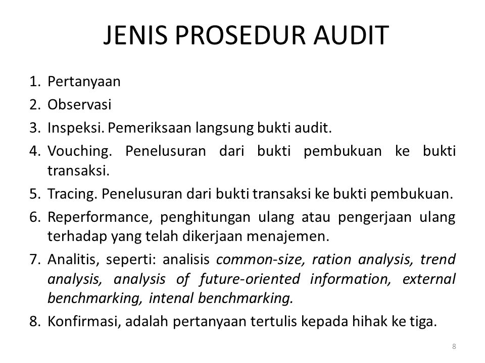 Pengumpulan Dan Dokumentasi Bukti Audit Ppt Download