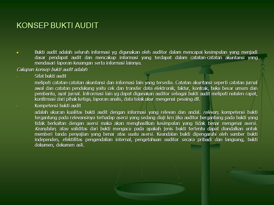 Bukti Audit Dan Dokumentasi Audit Ppt Download