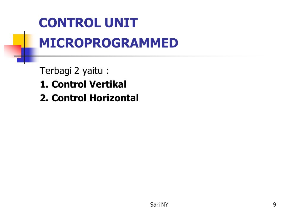 CONTROL UNIT MICROPROGRAMMED