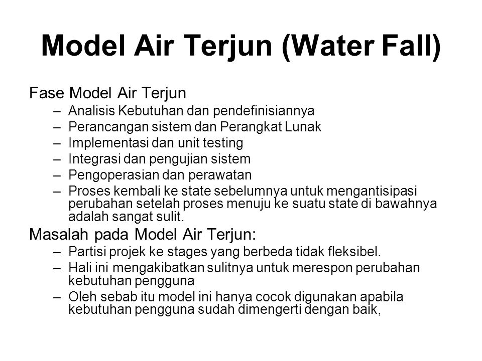 Model Air Terjun (Water Fall)