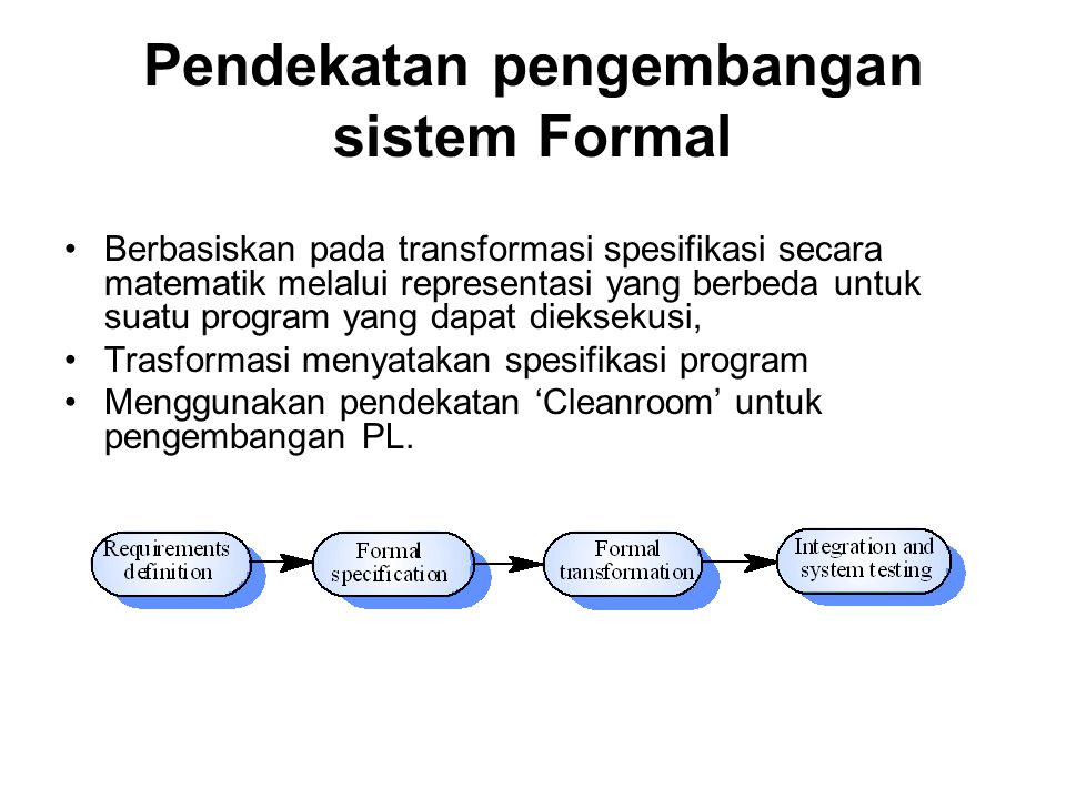 Pendekatan pengembangan sistem Formal