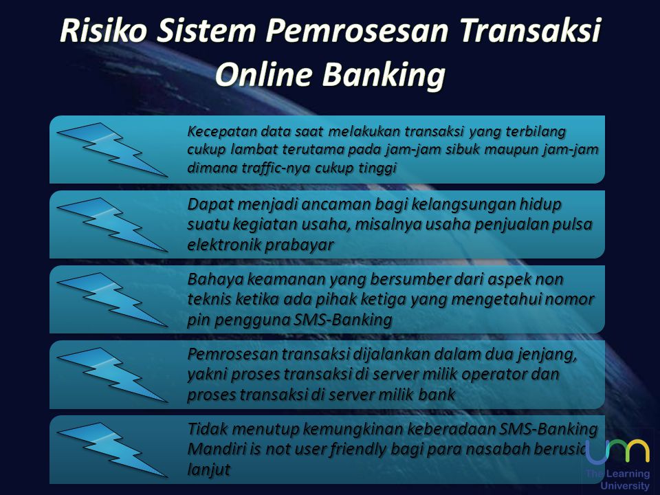 Risiko Sistem Pemrosesan Transaksi Online Banking