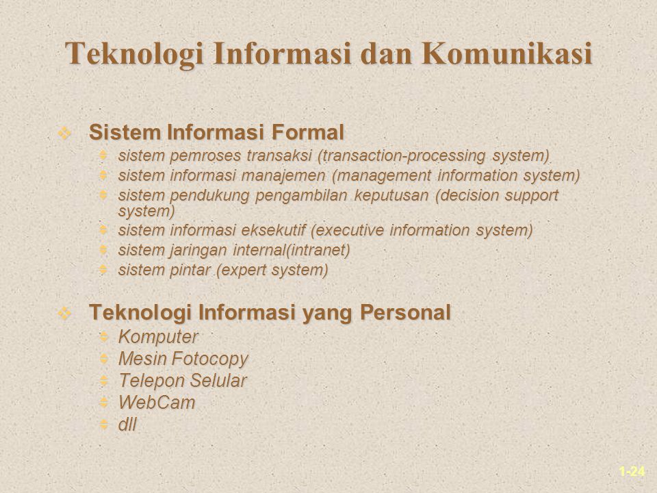 Teknologi Informasi dan Komunikasi