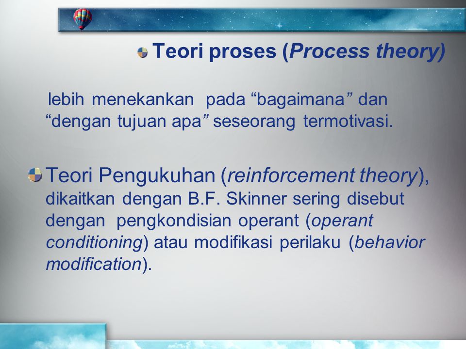 Teori proses (Process theory)