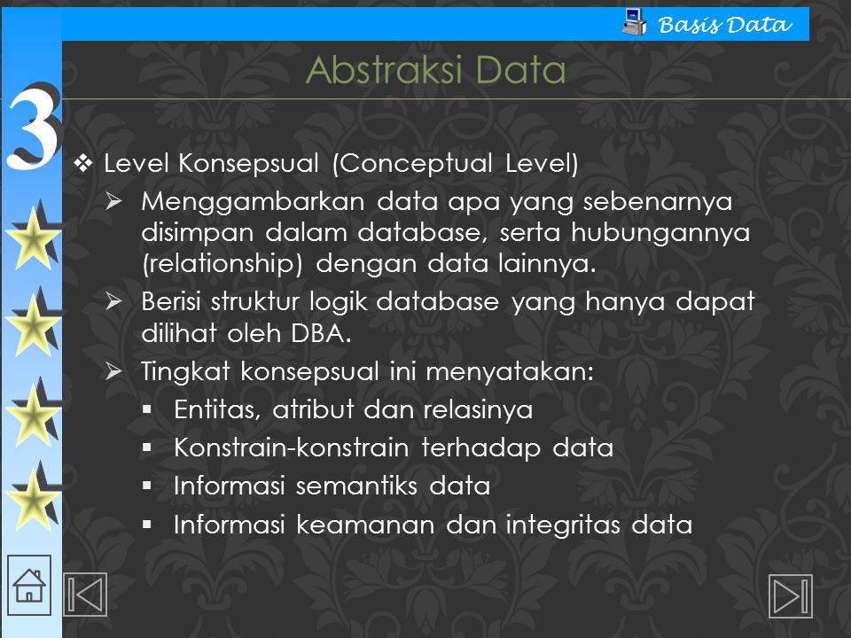 Abstraksi Data Level Konsepsual (Conceptual Level)
