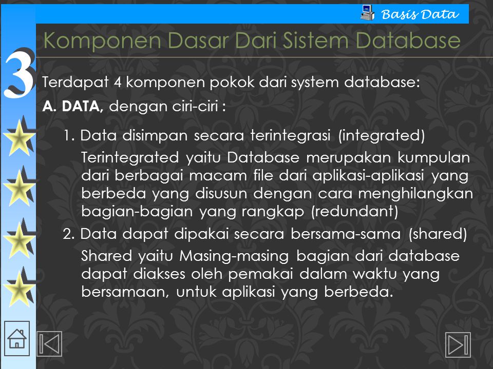 Komponen Dasar Dari Sistem Database