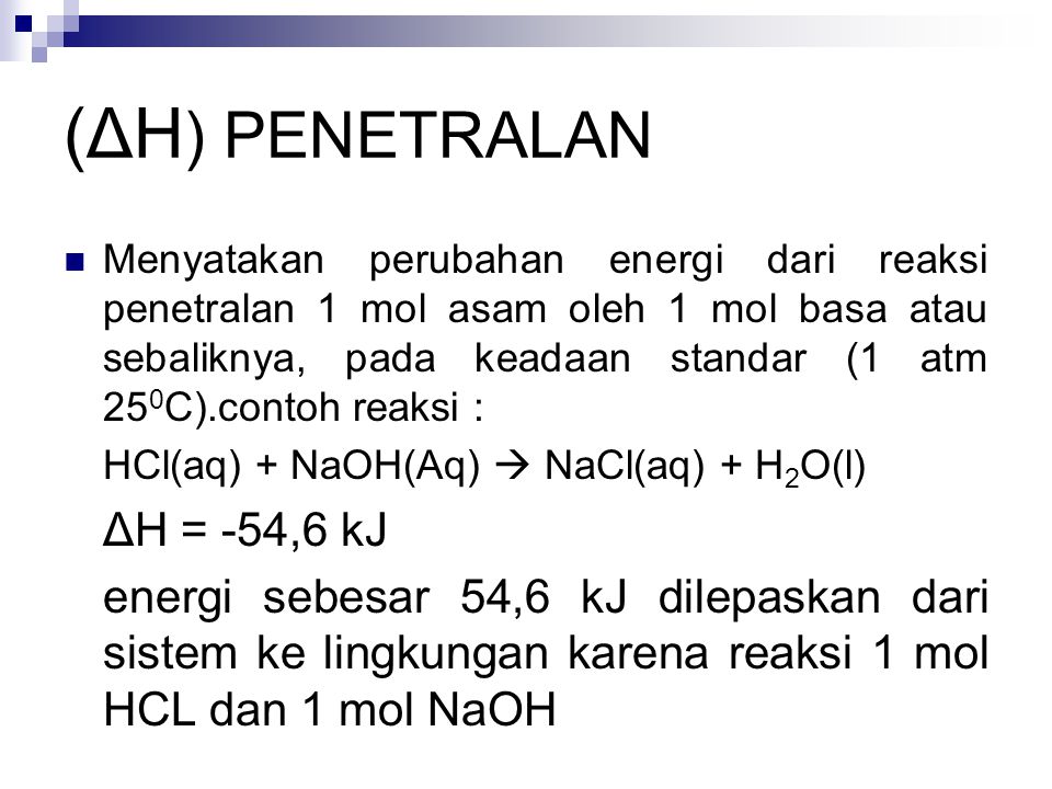 (ΔH) PENETRALAN