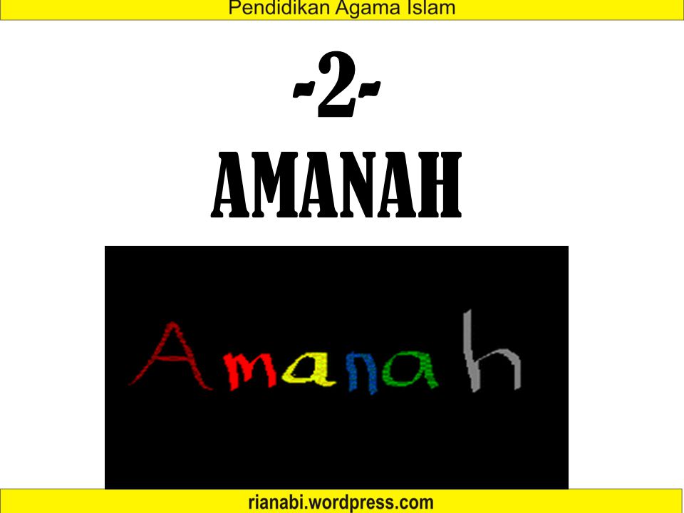 -2- AMANAH