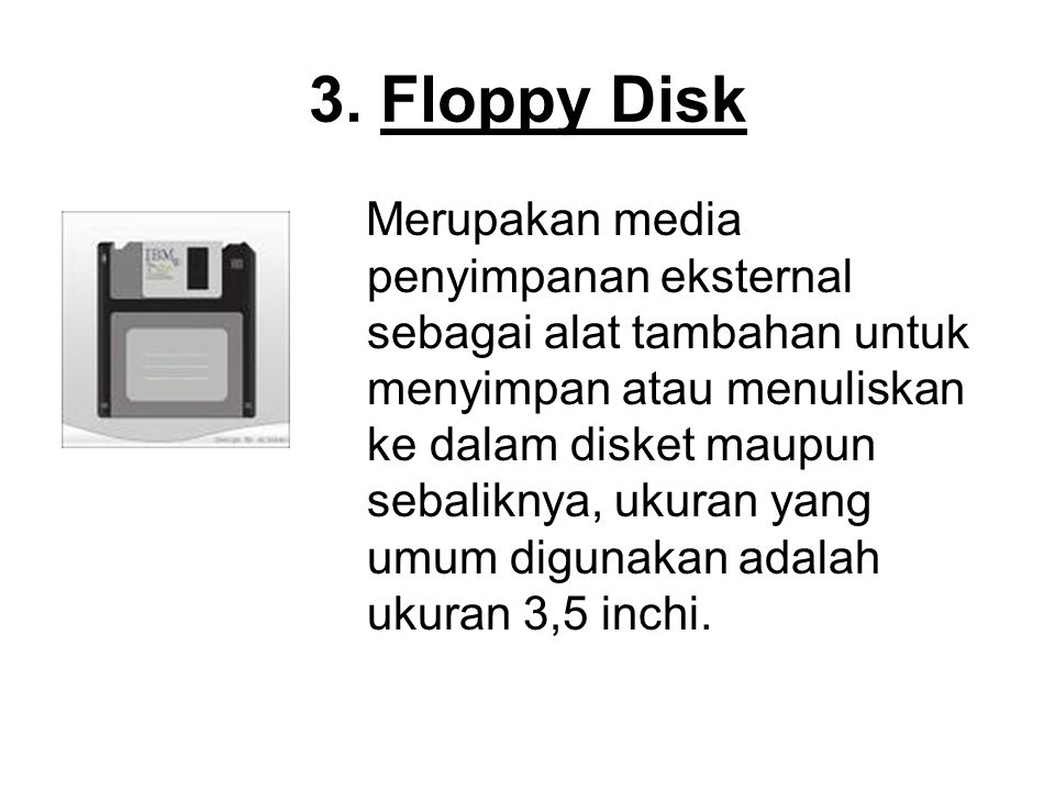 3. Floppy Disk