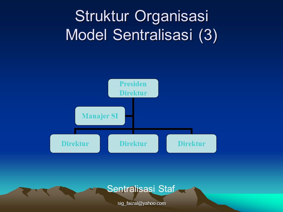 Struktur Organisasi Model Sentralisasi (3)