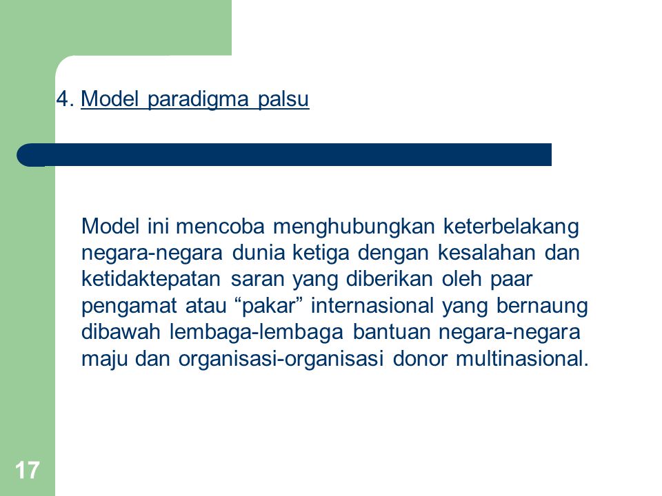 4. Model paradigma palsu