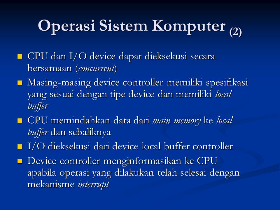Operasi Sistem Komputer (2)