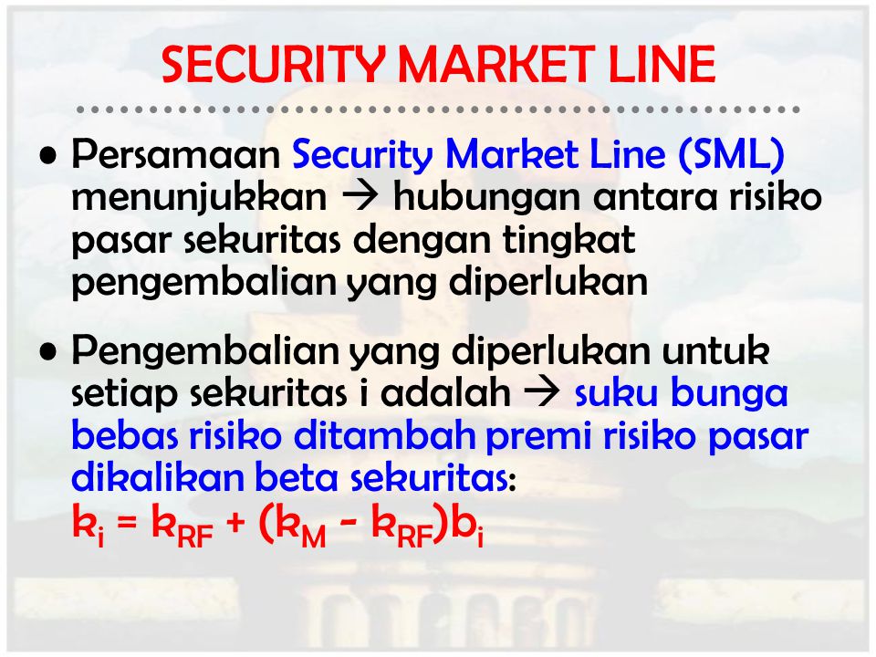 SECURITY MARKET LINE