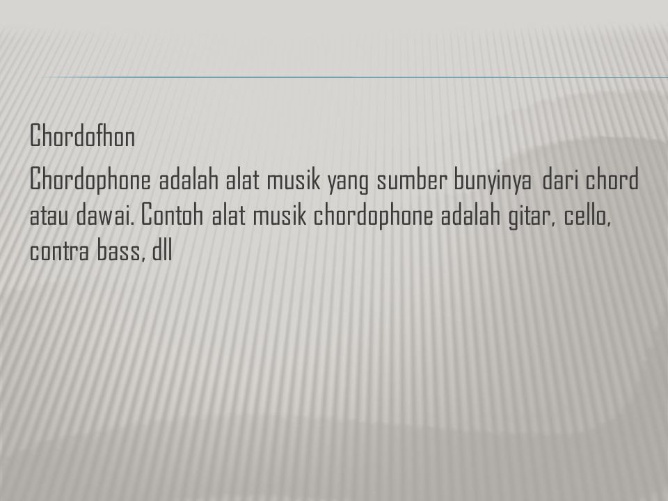 Contoh alat musik chordophone