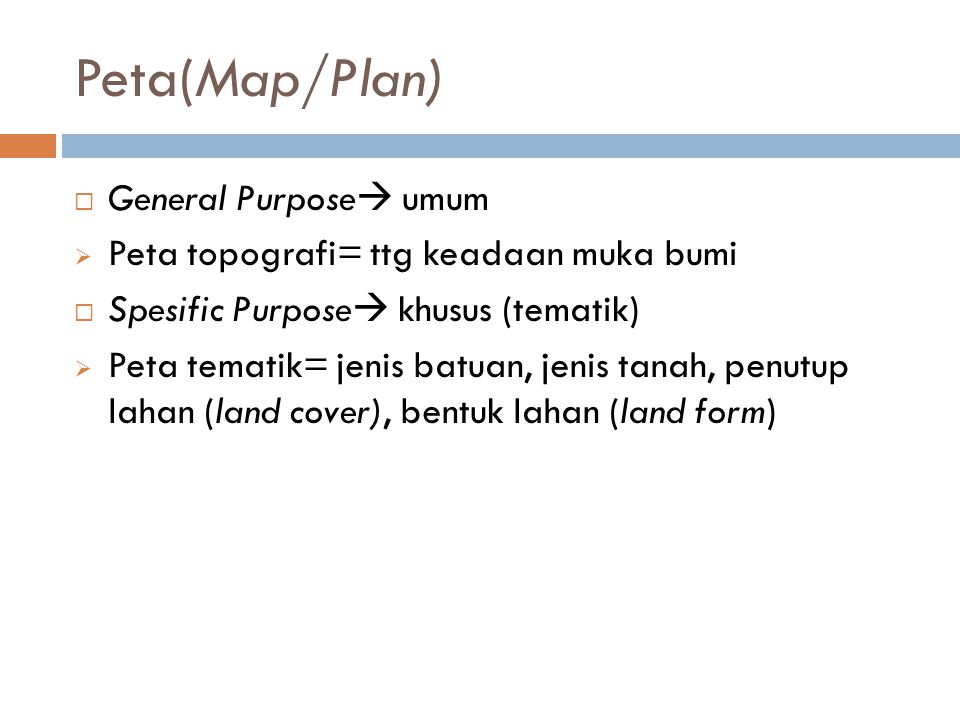 Peta(Map/Plan) General Purpose umum