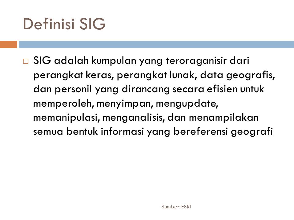 Definisi SIG