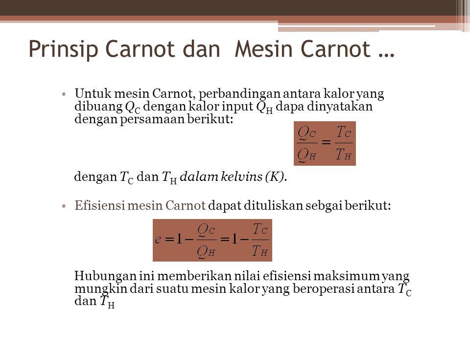 Prinsip Carnot dan Mesin Carnot …