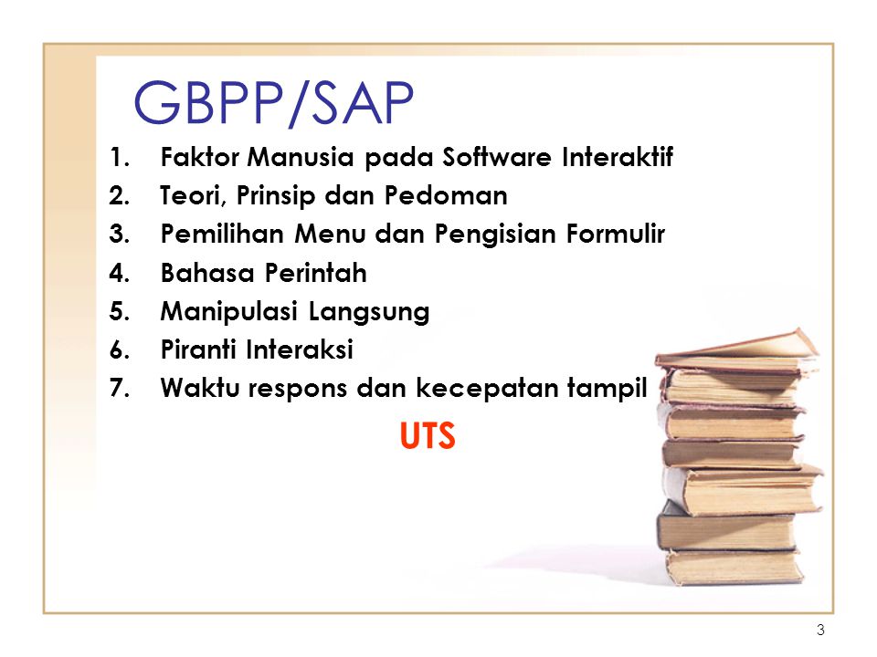 GBPP/SAP UTS Faktor Manusia pada Software Interaktif