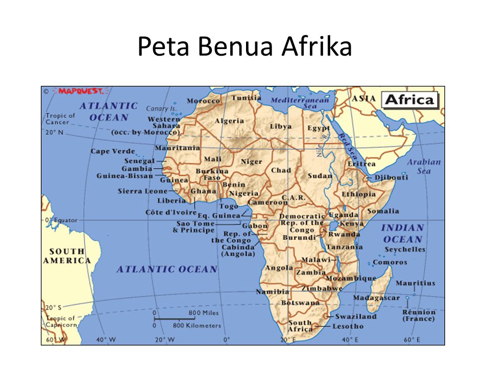 Sebagian wilayah di negara afrika adalah