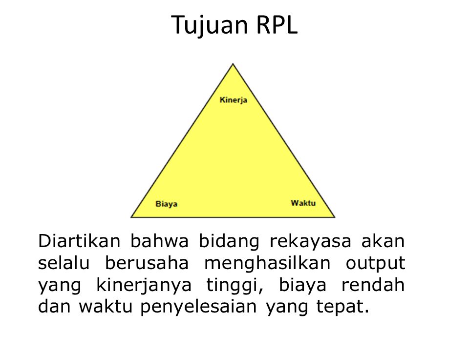 Tujuan RPL