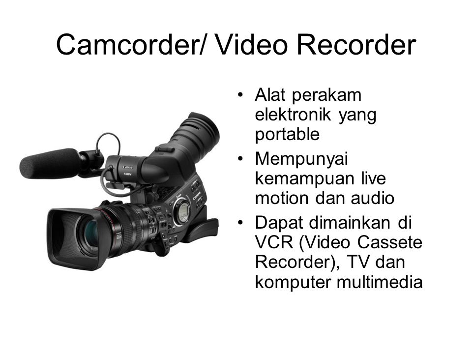 Camcorder/ Video Recorder