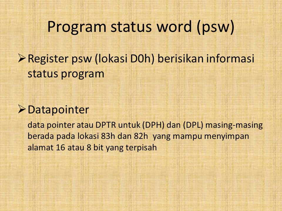 Программа статус
