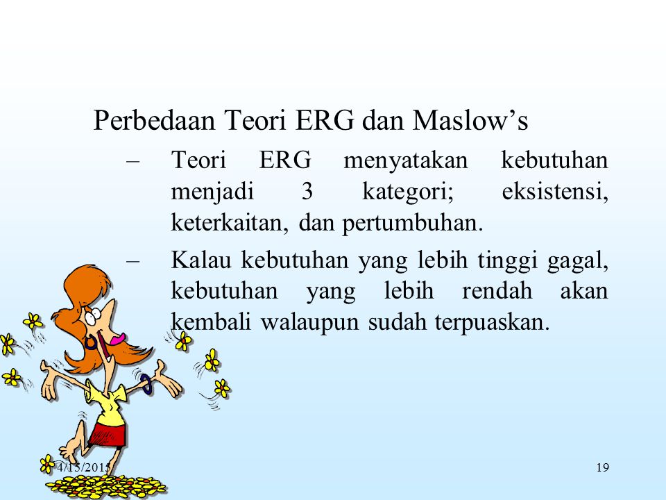 Perbedaan Teori ERG dan Maslow’s