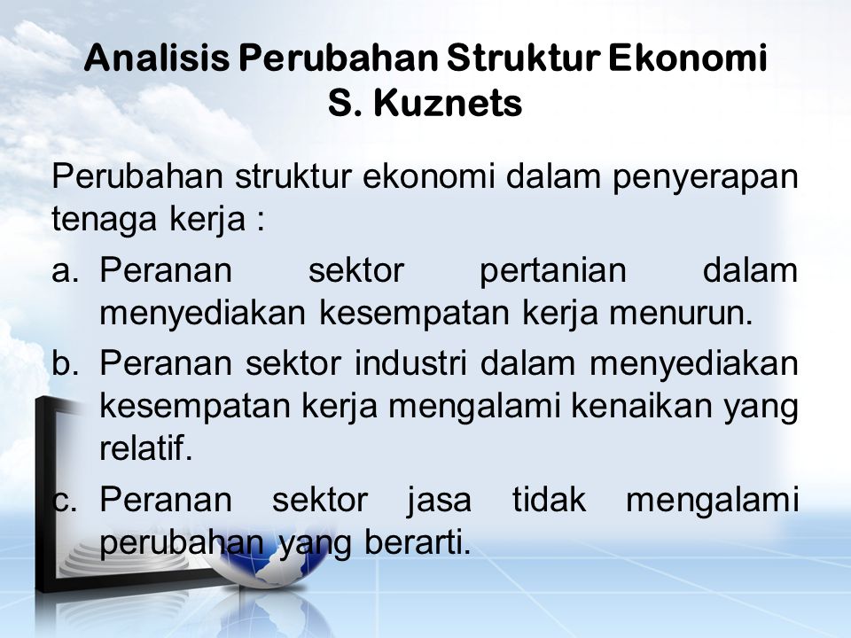 Analisis Perubahan Struktur Ekonomi S. Kuznets