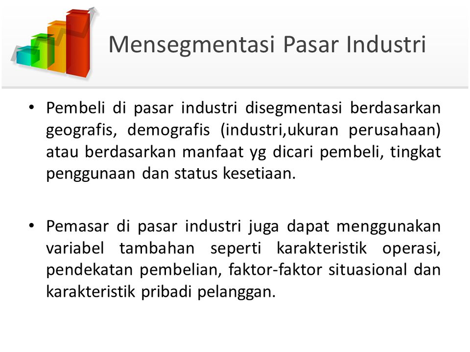 Mensegmentasi Pasar Industri