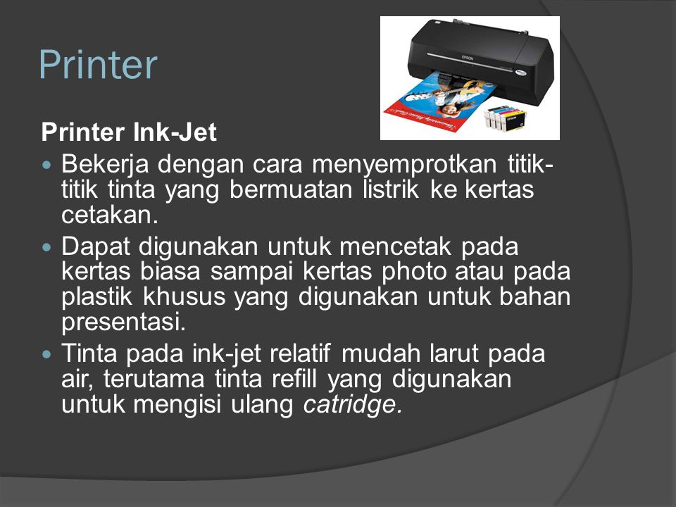 Printer Printer Ink-Jet