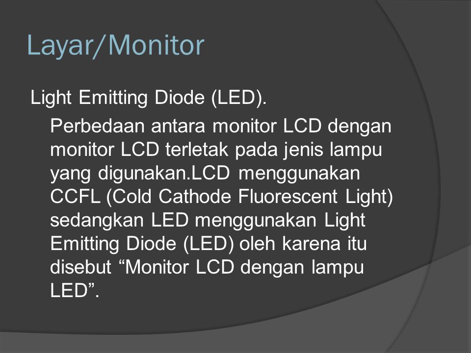 Layar/Monitor
