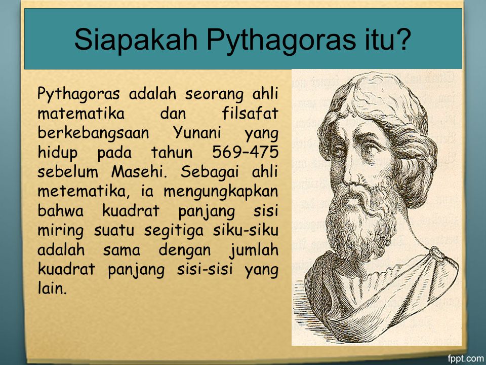 Siapakah Pythagoras itu