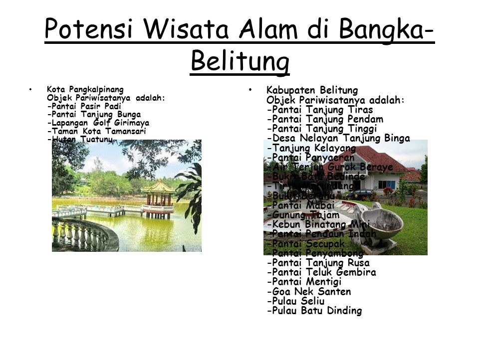 Contoh Presentasi Power Point Tentang Tempat Wisata Bangka Belitung