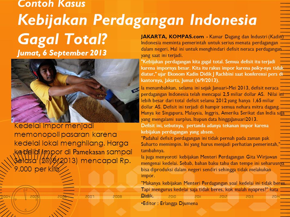 Contoh Kasus Kebijakan Perdagangan Indonesia Gagal Total